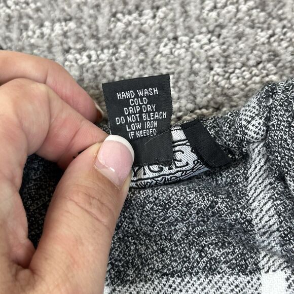 Angie Dress Womens Large Micro Mini Plaid Pockets Shift Mod Retro Gray - Picture 5 of 8